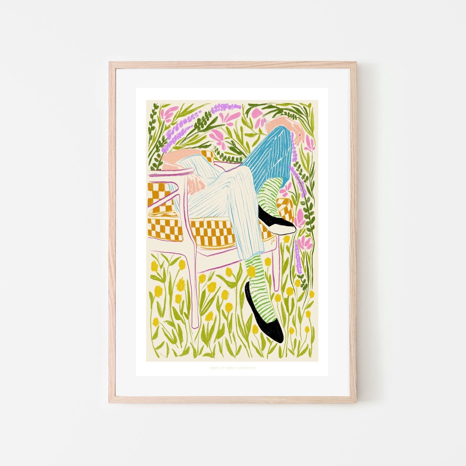 wall-art-print-canvas-poster-framed-Quiet In The Garden, Style B-6