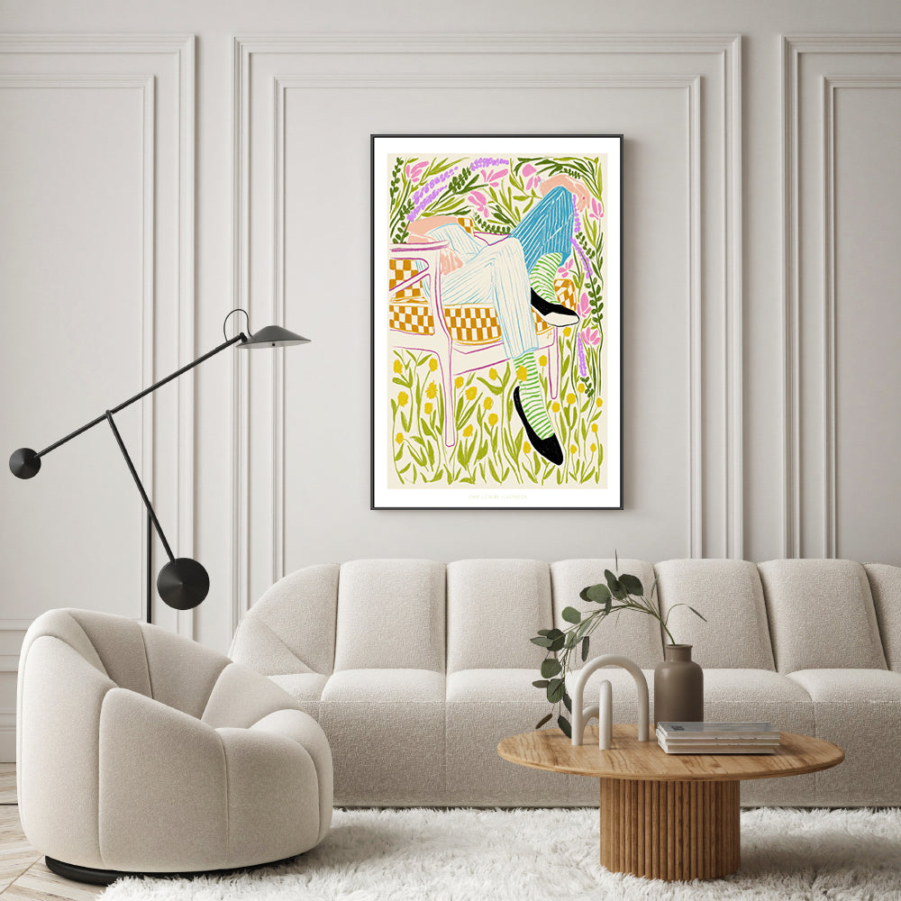 wall-art-print-canvas-poster-framed-Quiet In The Garden, Style B-7