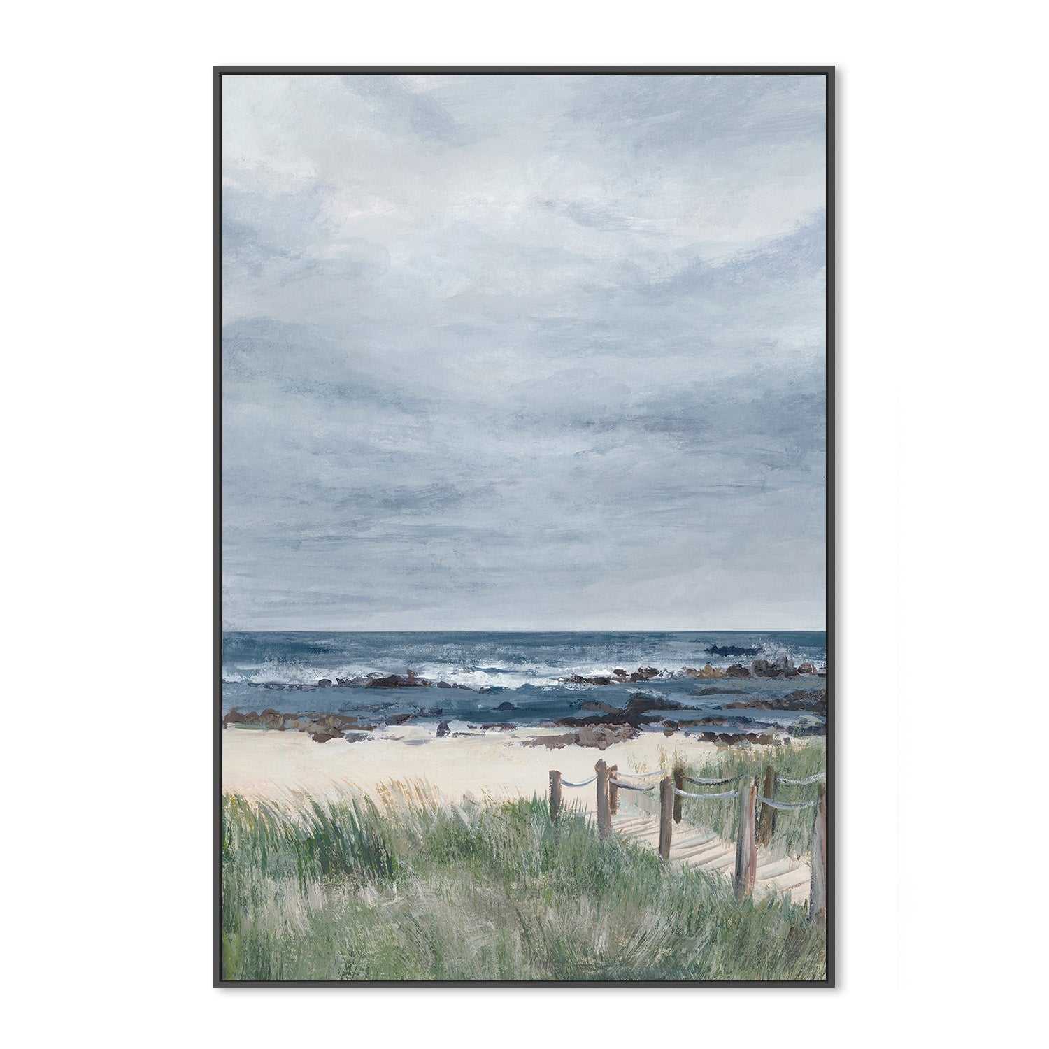 wall-art-print-canvas-poster-framed-Quiet Path to a Cloudy Shore-3