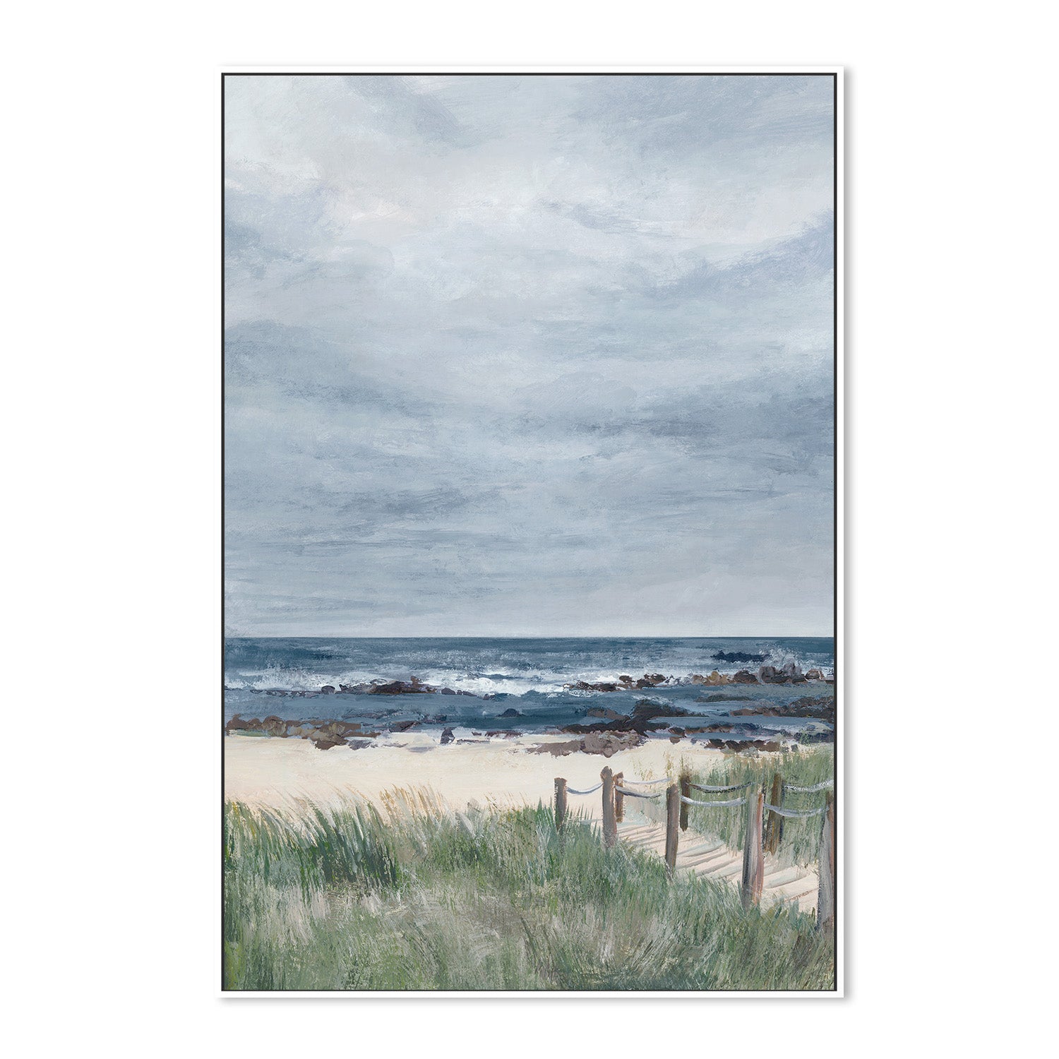wall-art-print-canvas-poster-framed-Quiet Path to a Cloudy Shore-5