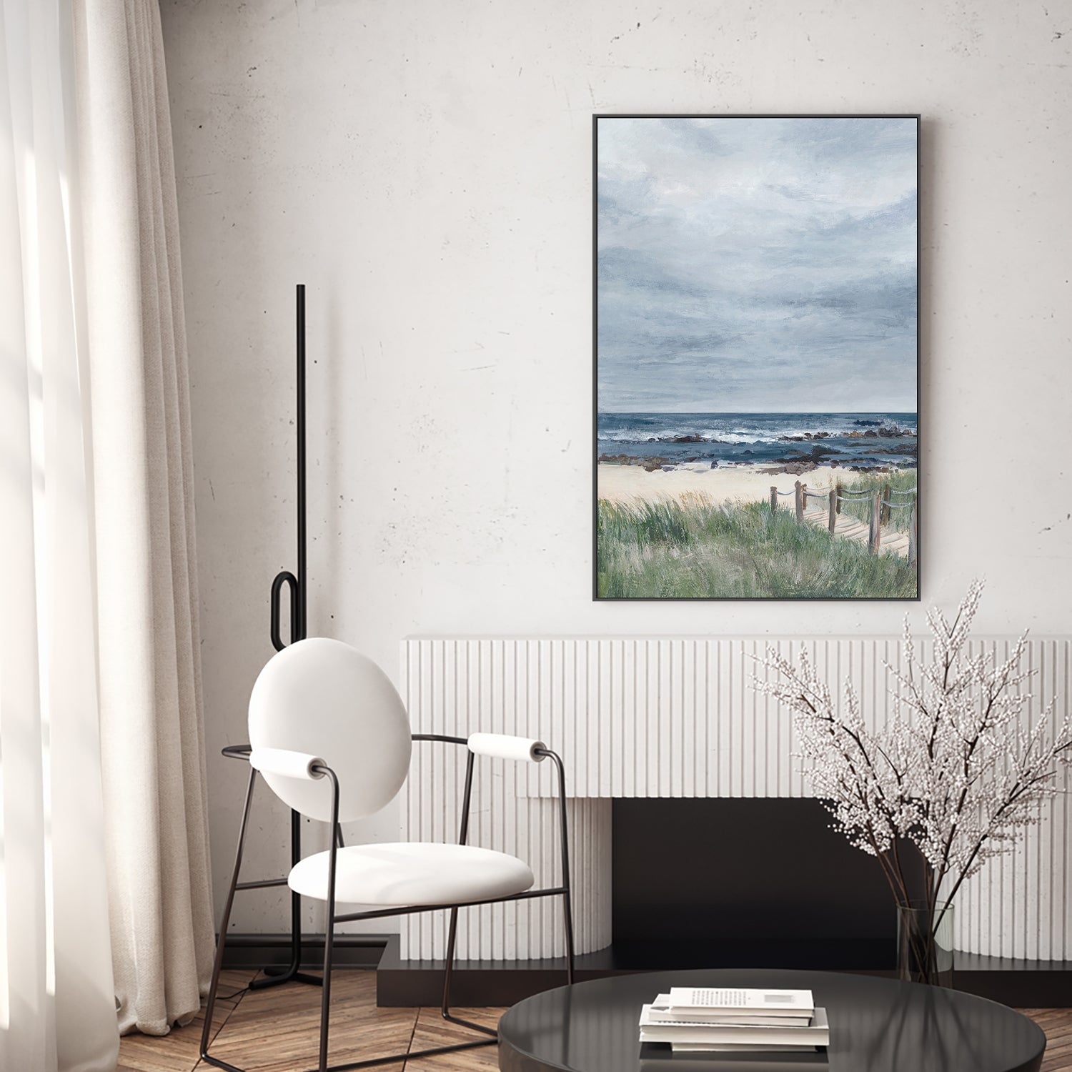 wall-art-print-canvas-poster-framed-Quiet Path to a Cloudy Shore-7