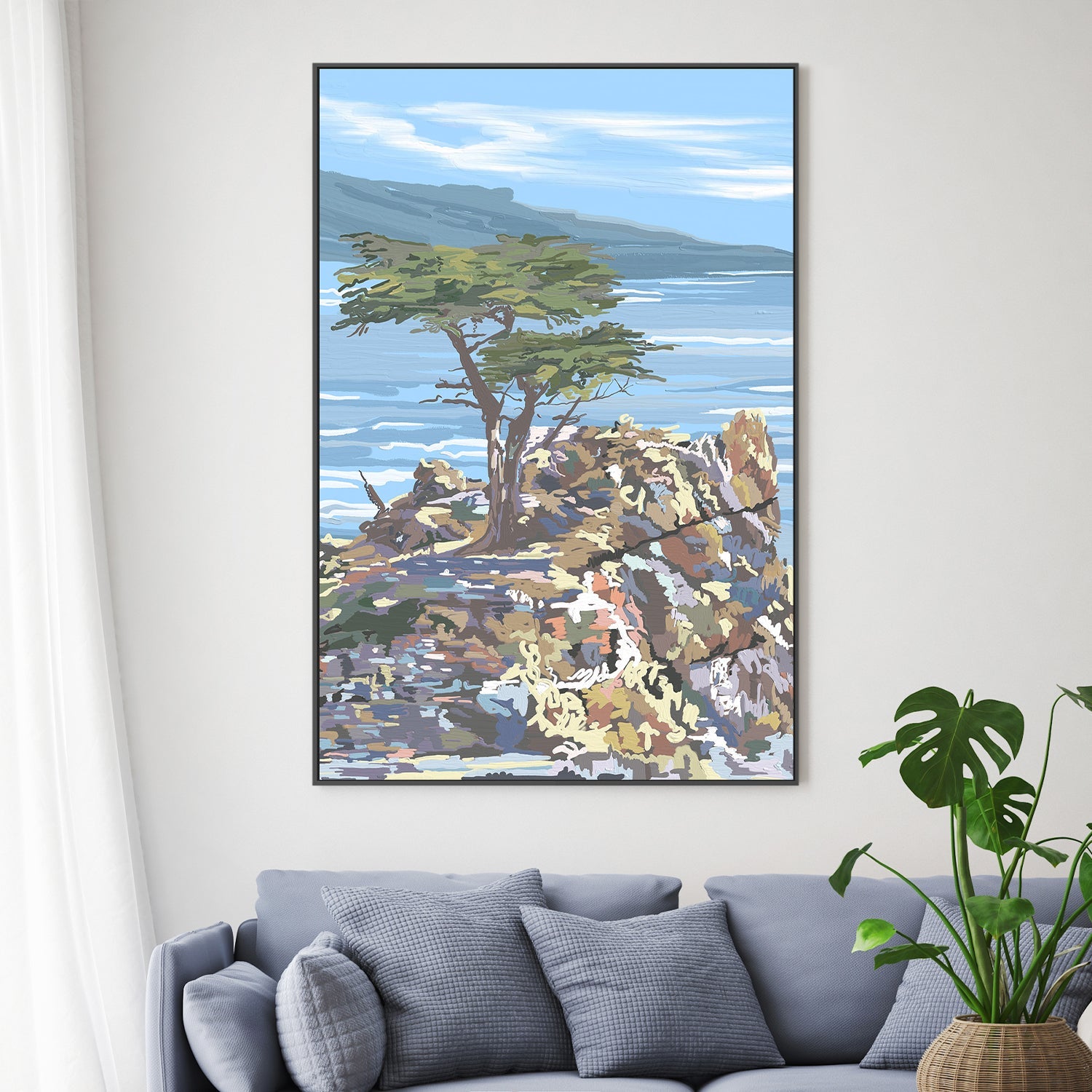 wall-art-print-canvas-poster-framed-Quiet Sentinel, 17 Mile Drive, California , By Jenna Alheit-2