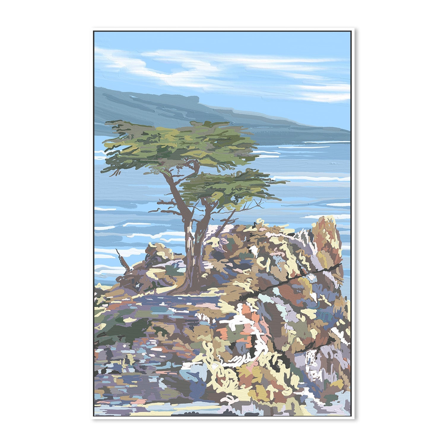 wall-art-print-canvas-poster-framed-Quiet Sentinel, 17 Mile Drive, California , By Jenna Alheit-5