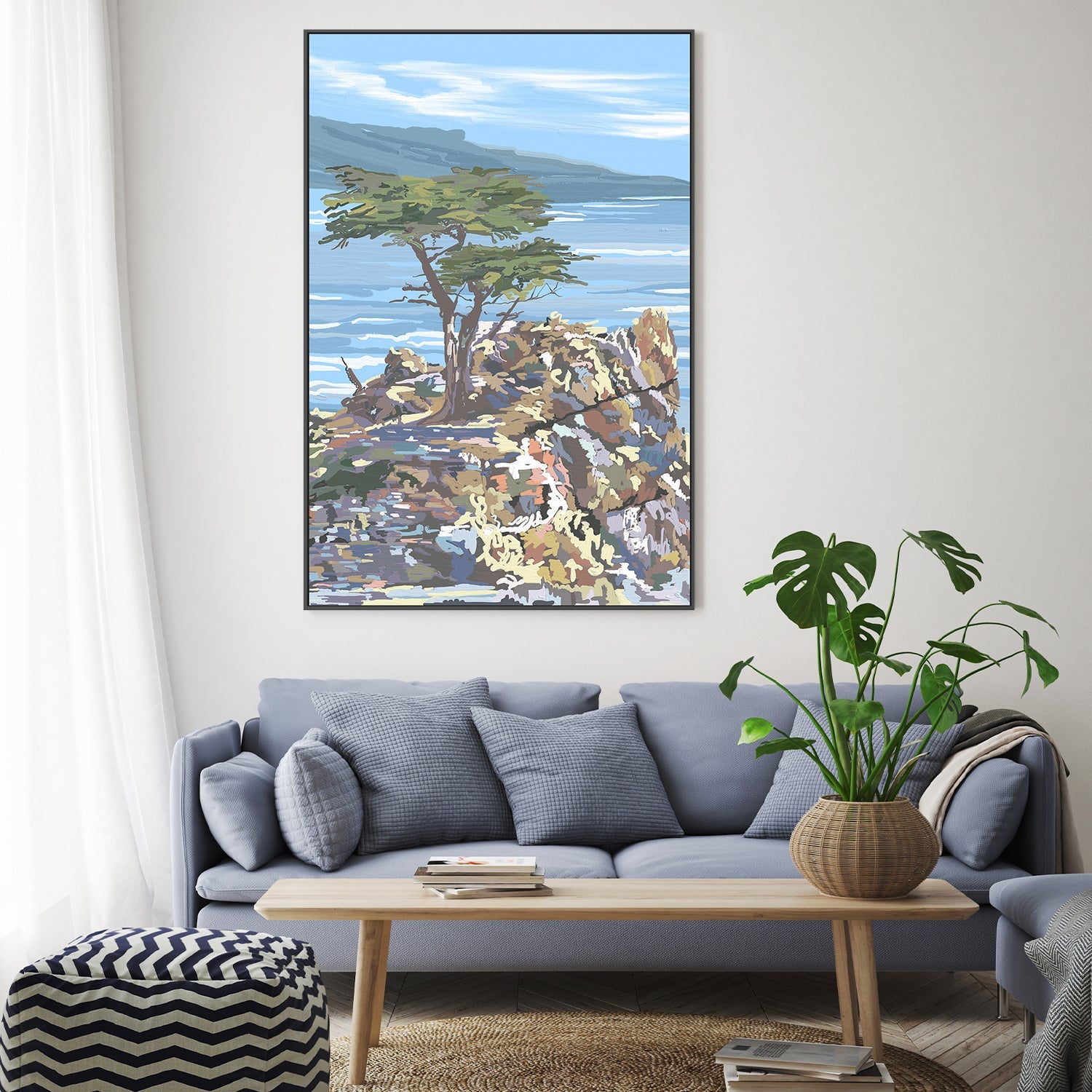 wall-art-print-canvas-poster-framed-Quiet Sentinel, 17 Mile Drive, California , By Jenna Alheit-7