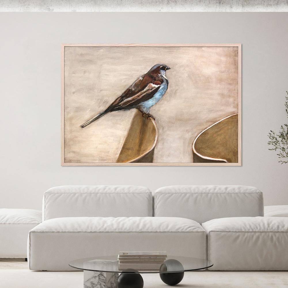 wall-art-print-canvas-poster-framed-Quiet Sparrow Perch-7