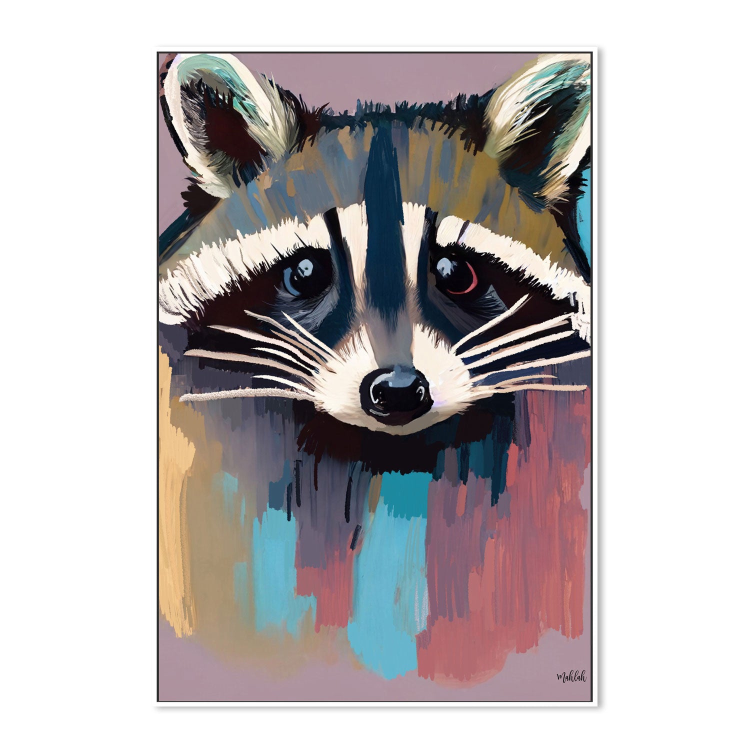 wall-art-print-canvas-poster-framed-Racoon , By Inkheart Designs-5