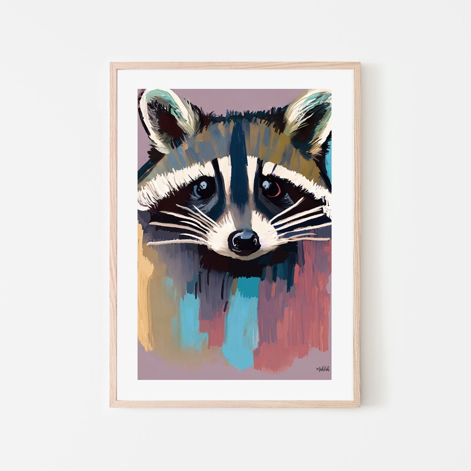 wall-art-print-canvas-poster-framed-Racoon , By Inkheart Designs-6
