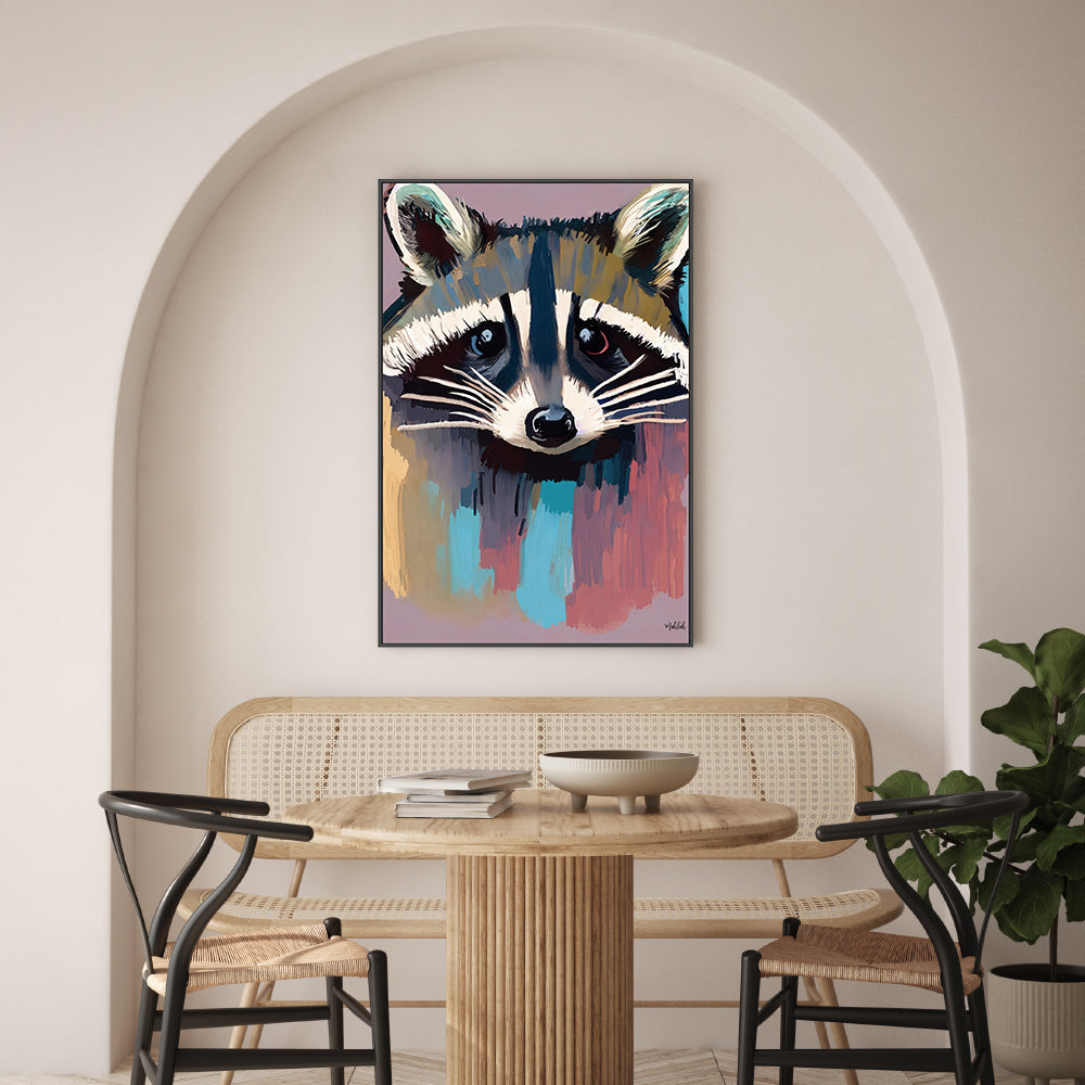 wall-art-print-canvas-poster-framed-Racoon , By Inkheart Designs-7