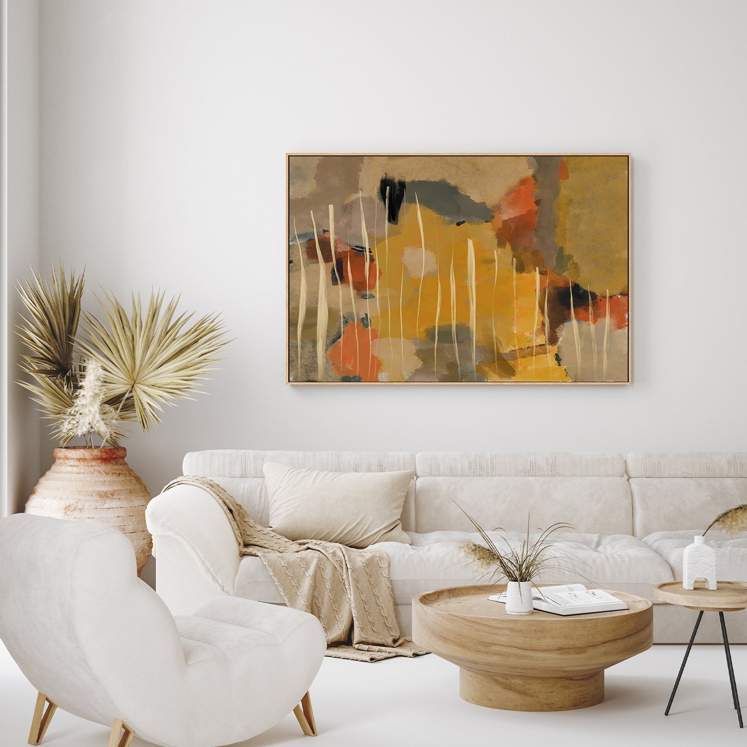 wall-art-print-canvas-poster-framed-Radiant Blooms , By Rohan Sharma-7