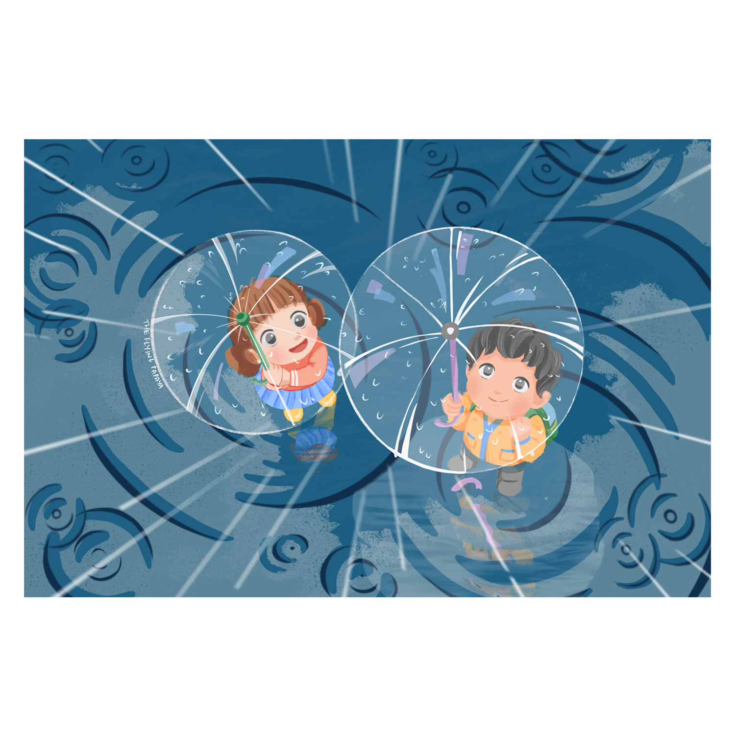 wall-art-print-canvas-poster-framed-Rain , By The Flying Papaya-1