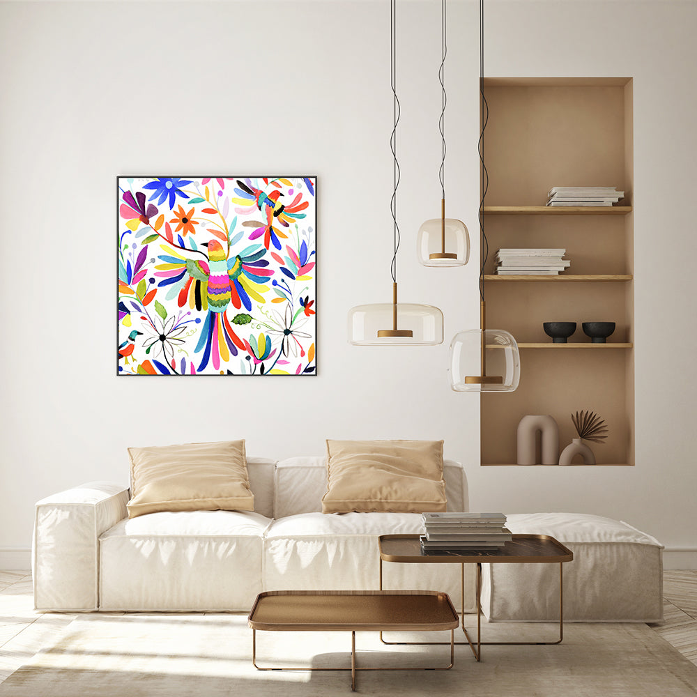 wall-art-print-canvas-poster-framed-Rainbow Bird , By Sylvie Demers-GIOIA-WALL-ART