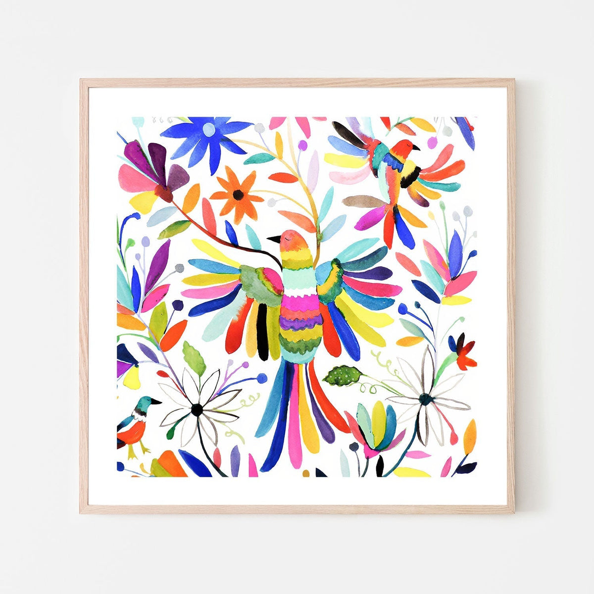 wall-art-print-canvas-poster-framed-Rainbow Bird , By Sylvie Demers-GIOIA-WALL-ART