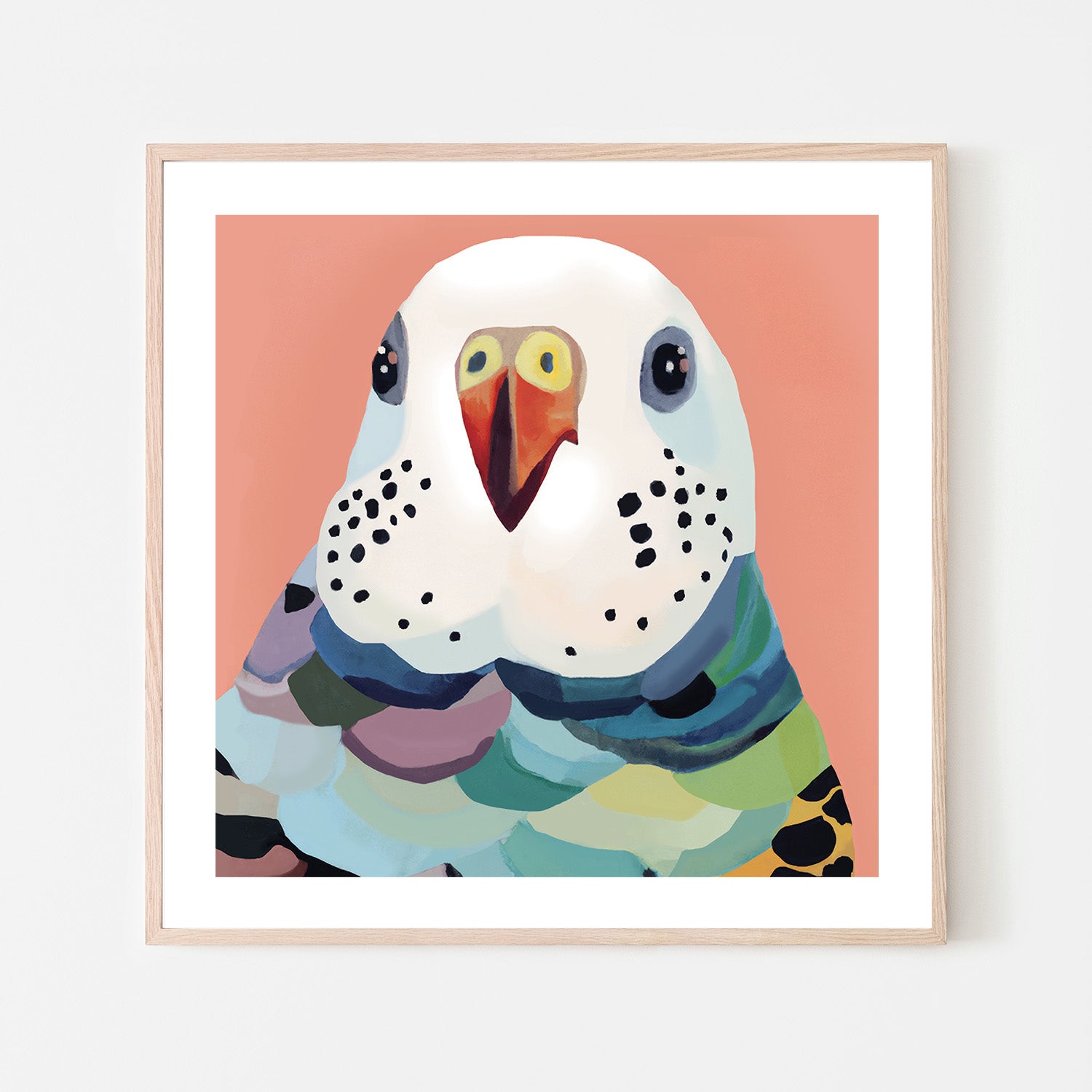 wall-art-print-canvas-poster-framed-Rainbow Budgie , By Stacey Williams-6