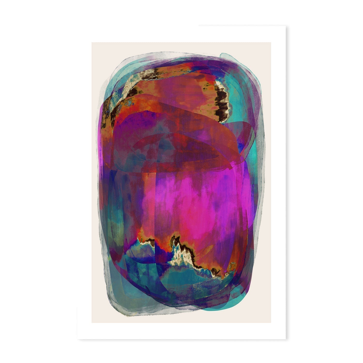 wall-art-print-canvas-poster-framed-Rainbow Planet X , By Treechild-GIOIA-WALL-ART