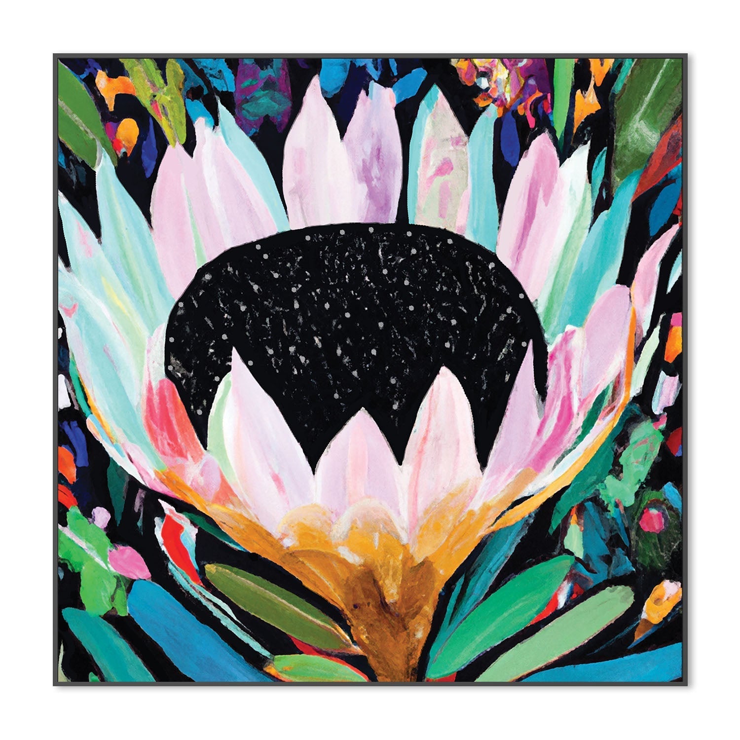 wall-art-print-canvas-poster-framed-Rainbow Protea , By Stacey Williams-3
