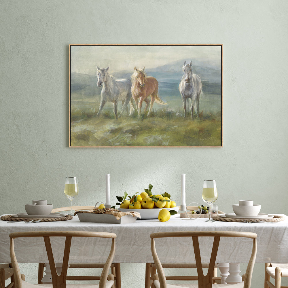wall-art-print-canvas-poster-framed-Rangeland Horses , By Danhui Nai-GIOIA-WALL-ART