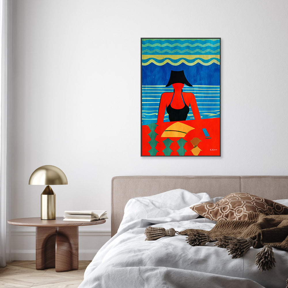 wall-art-print-canvas-poster-framed-Reading, Swimming And You , By Bo Anderson-7