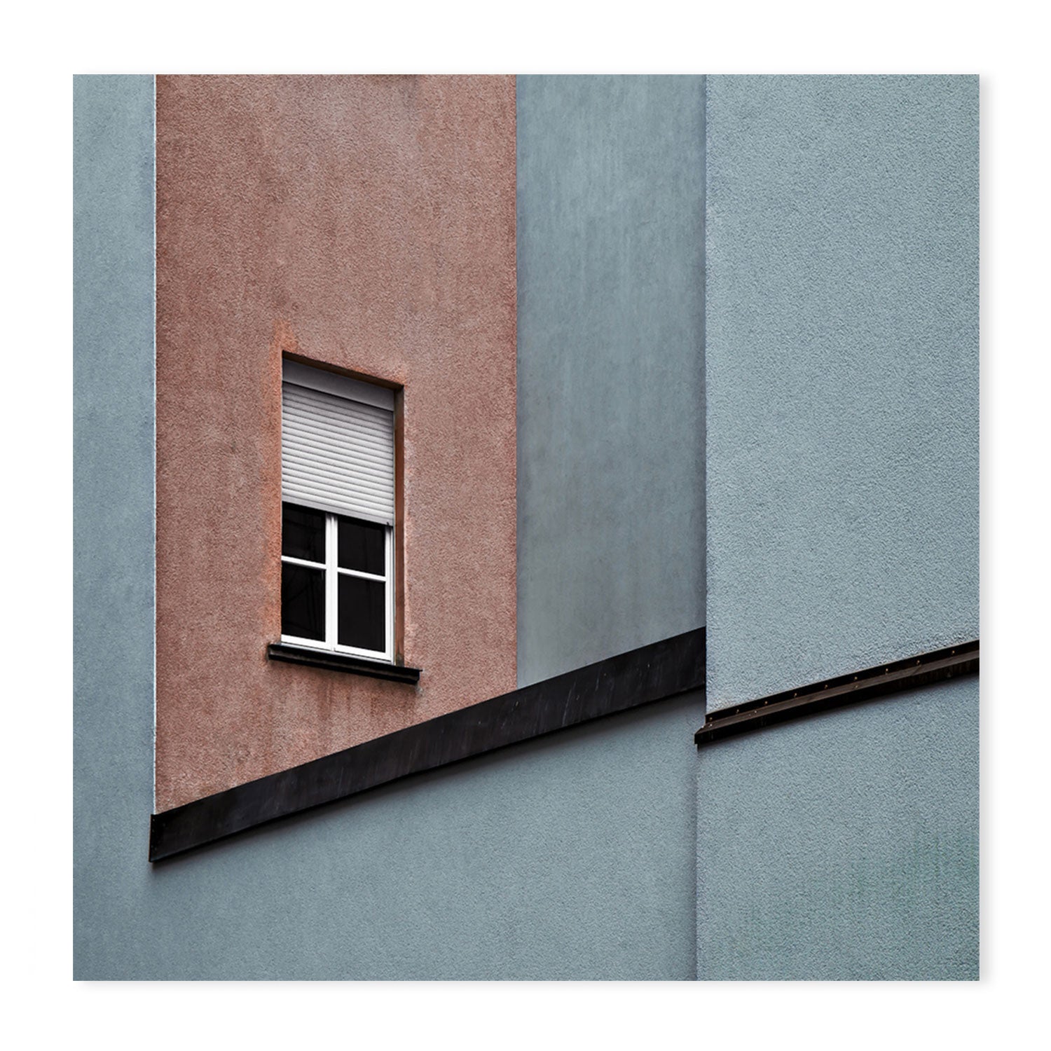 wall-art-print-canvas-poster-framed-Red And Blue Architecture , By Gilbert Claes-GIOIA-WALL-ART