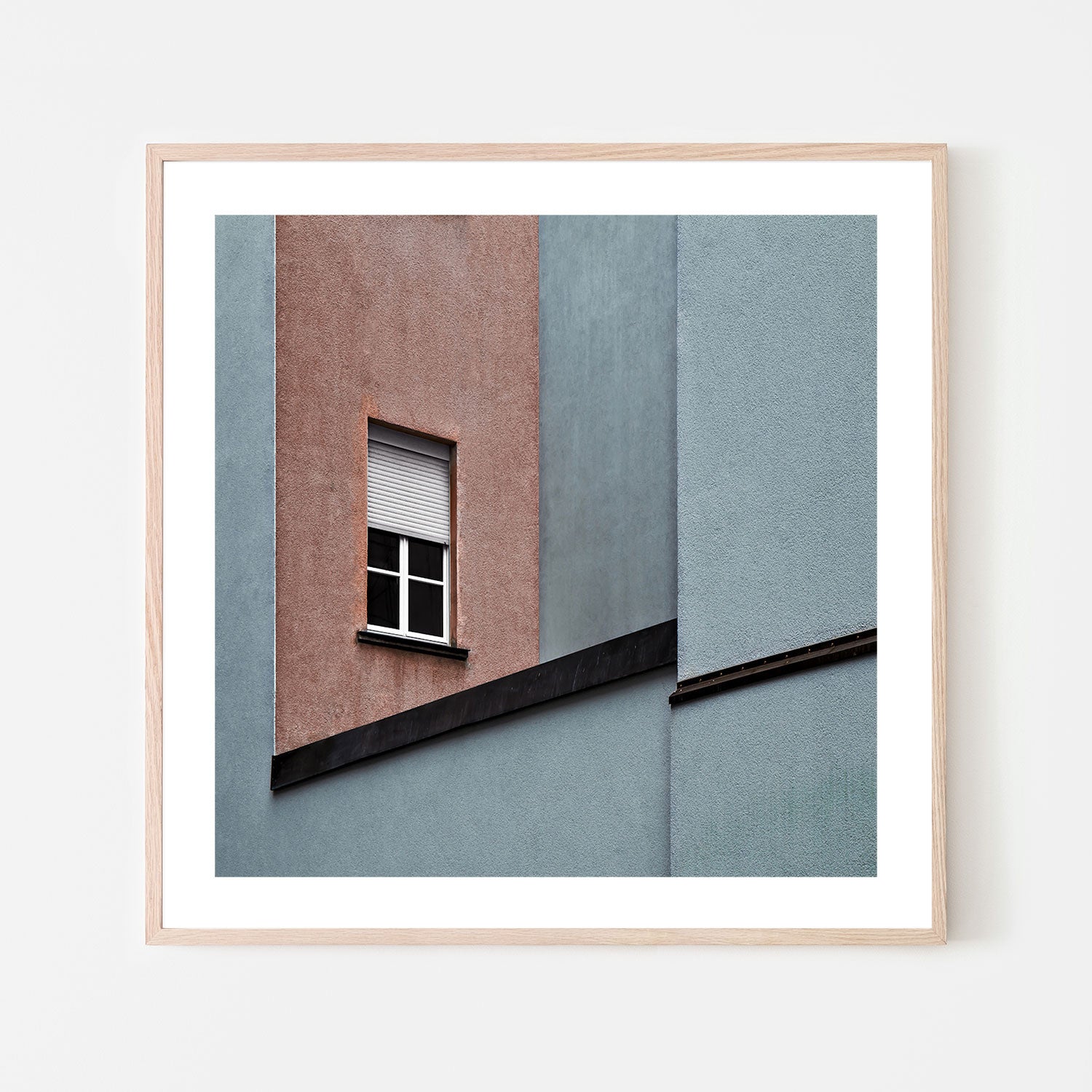 wall-art-print-canvas-poster-framed-Red And Blue Architecture , By Gilbert Claes-GIOIA-WALL-ART