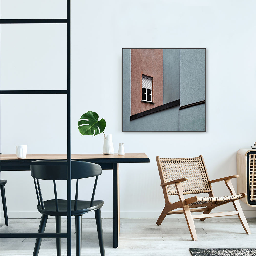 wall-art-print-canvas-poster-framed-Red And Blue Architecture , By Gilbert Claes-GIOIA-WALL-ART