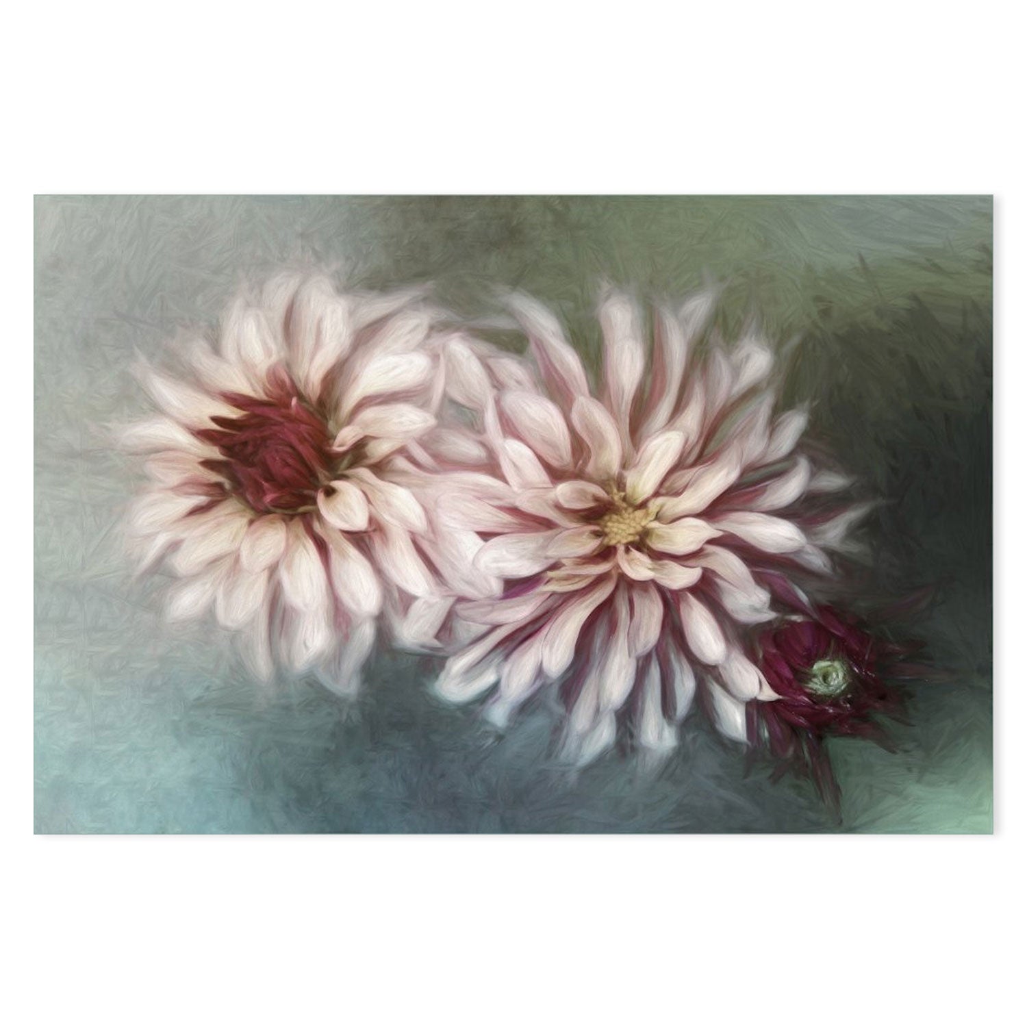 wall-art-print-canvas-poster-framed-Red And Pink Flowers , By Gilbert Claes-GIOIA-WALL-ART