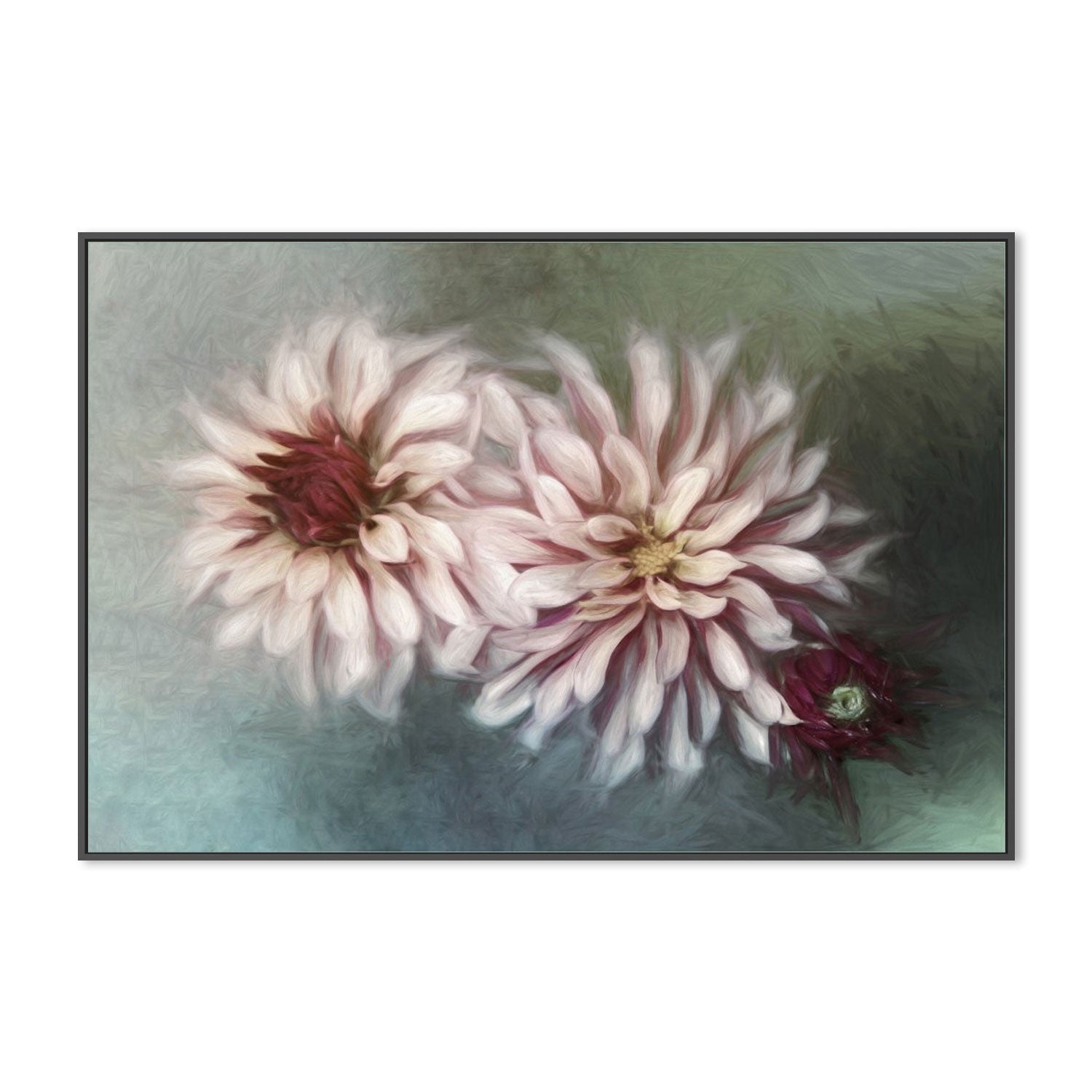 wall-art-print-canvas-poster-framed-Red And Pink Flowers , By Gilbert Claes-GIOIA-WALL-ART