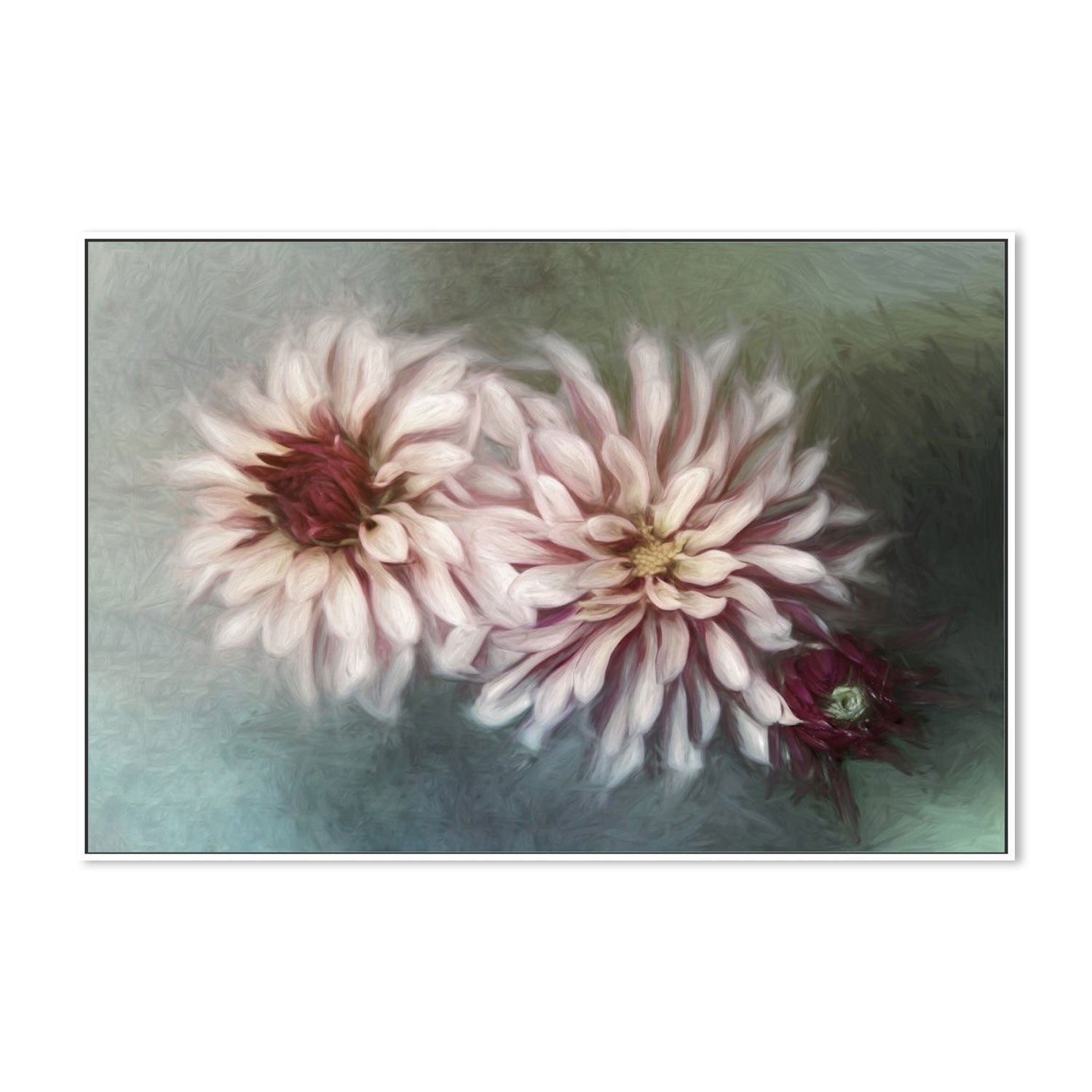 wall-art-print-canvas-poster-framed-Red And Pink Flowers , By Gilbert Claes-GIOIA-WALL-ART