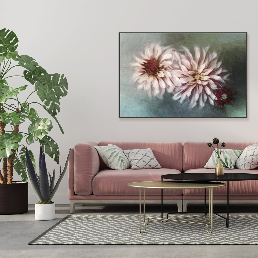 wall-art-print-canvas-poster-framed-Red And Pink Flowers , By Gilbert Claes-GIOIA-WALL-ART
