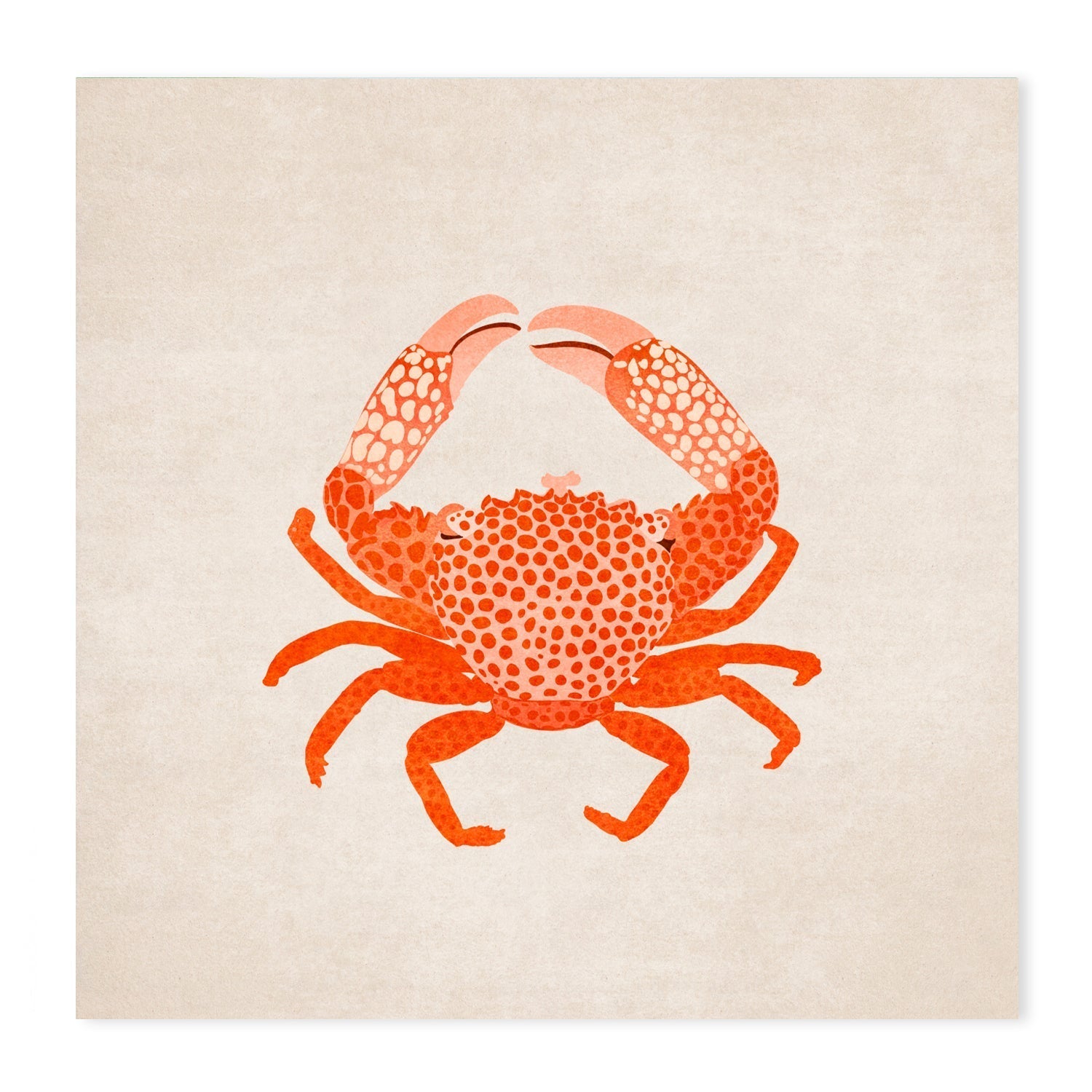 wall-art-print-canvas-poster-framed-Red Crab And Lobster, Set Of 2 , By Emel Tunaboylu-GIOIA-WALL-ART