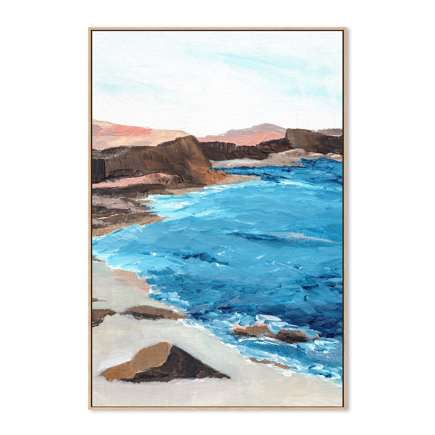 wall-art-print-canvas-poster-framed-Red Mountain Beach , By Nikita Jariwala-4
