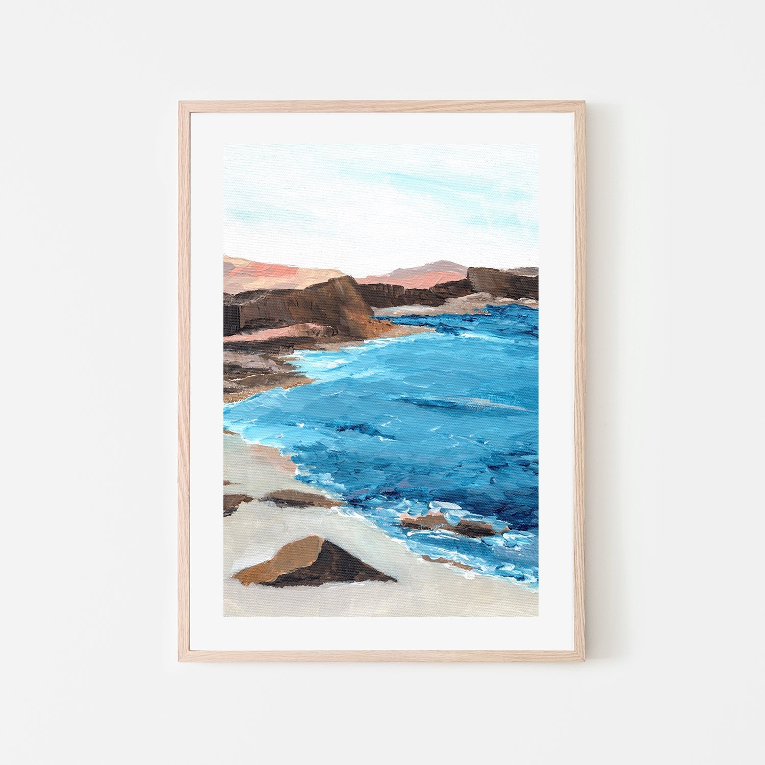 wall-art-print-canvas-poster-framed-Red Mountain Beach , By Nikita Jariwala-6