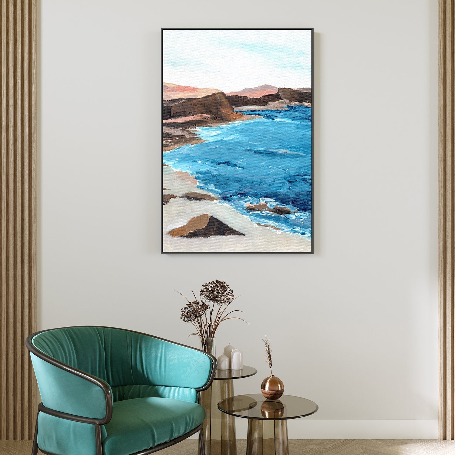 wall-art-print-canvas-poster-framed-Red Mountain Beach , By Nikita Jariwala-7