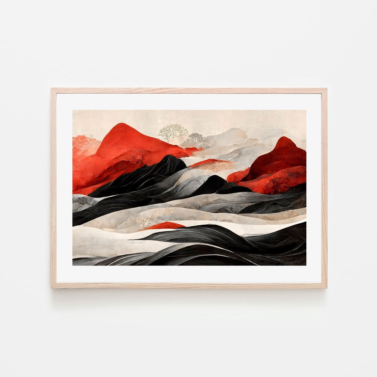 wall-art-print-canvas-poster-framed-Red Mountains , By Treechild-GIOIA-WALL-ART