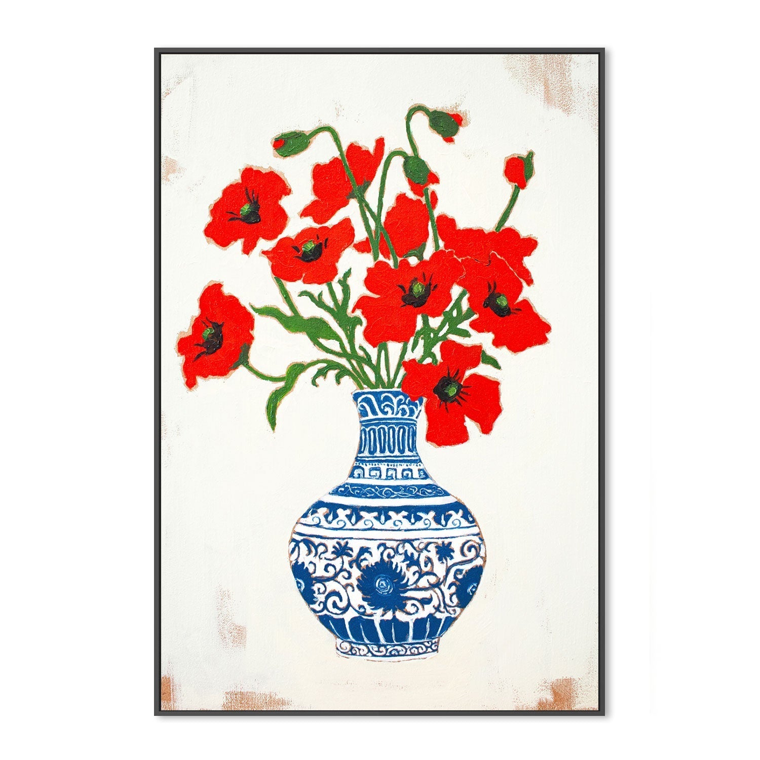 wall-art-print-canvas-poster-framed-Red Poppies , By Julia Ockert-GIOIA-WALL-ART