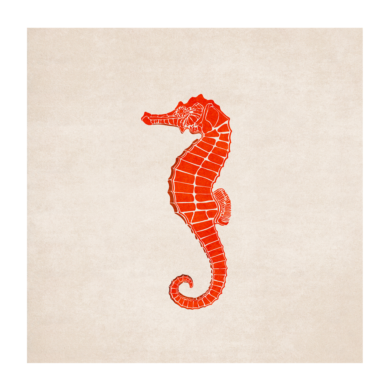 wall-art-print-canvas-poster-framed-Red Sea Horse , By Emel Tunaboylu-GIOIA-WALL-ART