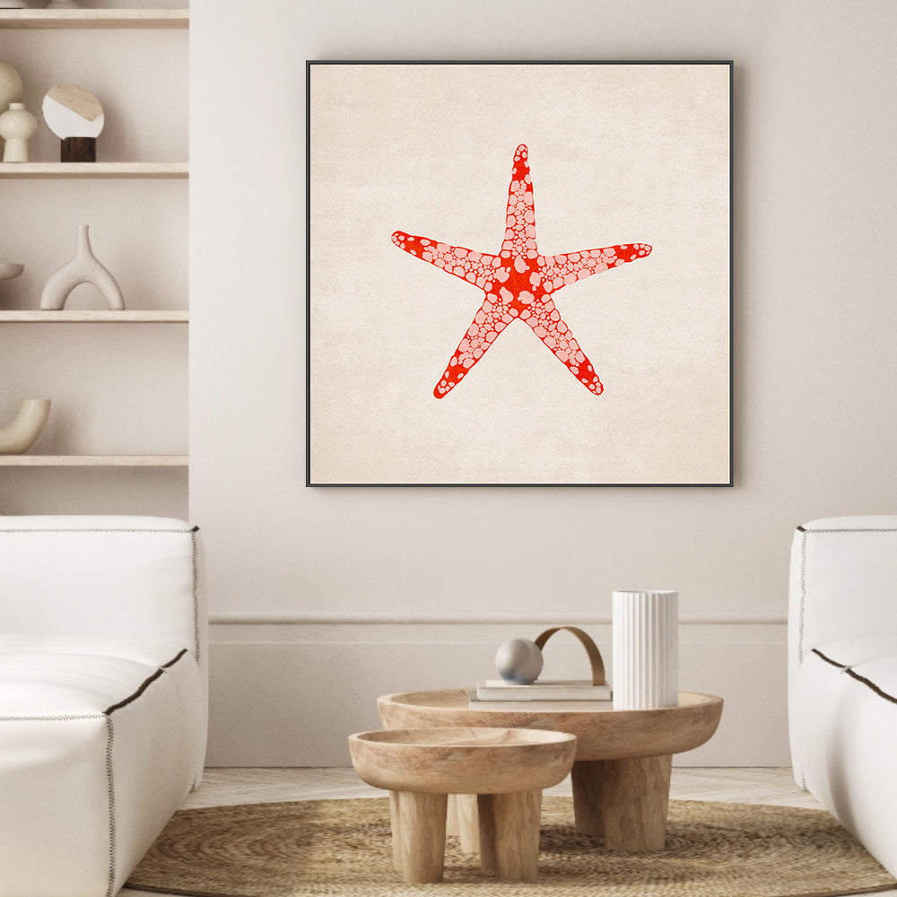 wall-art-print-canvas-poster-framed-Red Starfish , By Emel Tunaboylu-GIOIA-WALL-ART