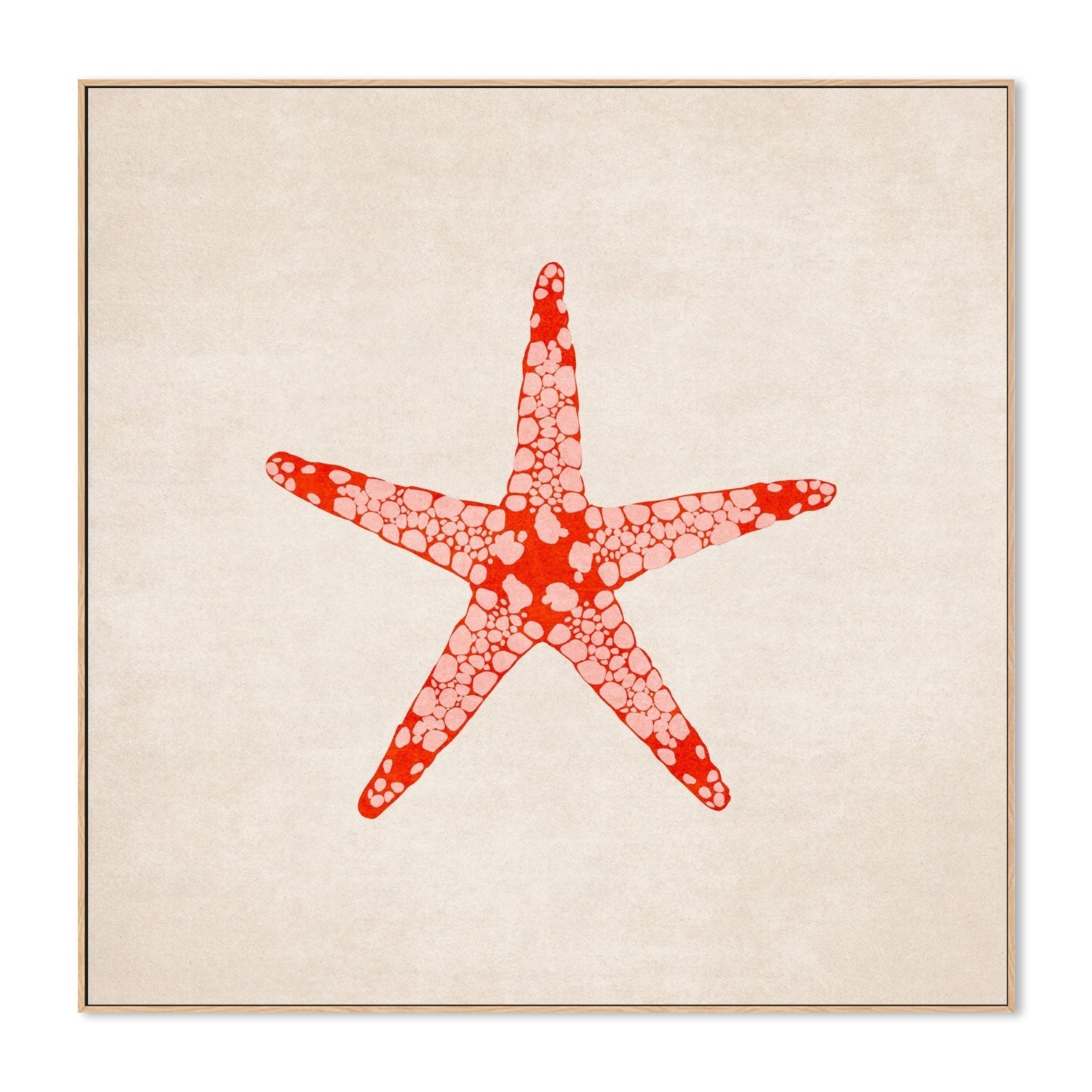 wall-art-print-canvas-poster-framed-Red Starfish , By Emel Tunaboylu-GIOIA-WALL-ART