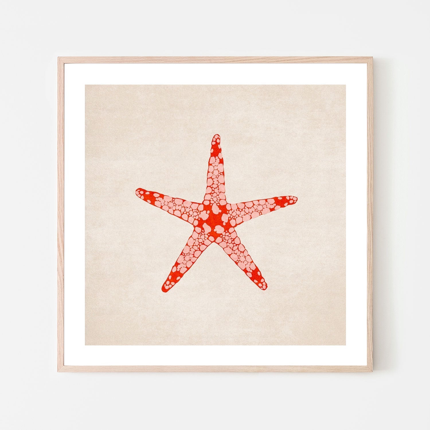 wall-art-print-canvas-poster-framed-Red Starfish , By Emel Tunaboylu-GIOIA-WALL-ART