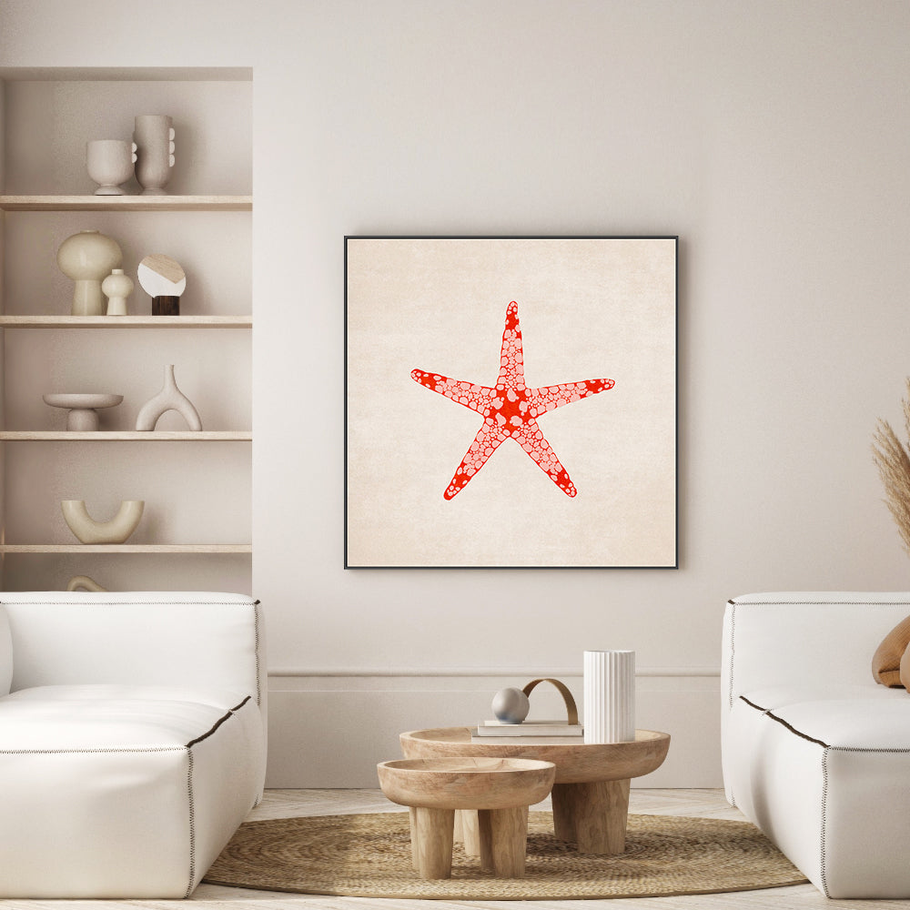 wall-art-print-canvas-poster-framed-Red Starfish , By Emel Tunaboylu-GIOIA-WALL-ART
