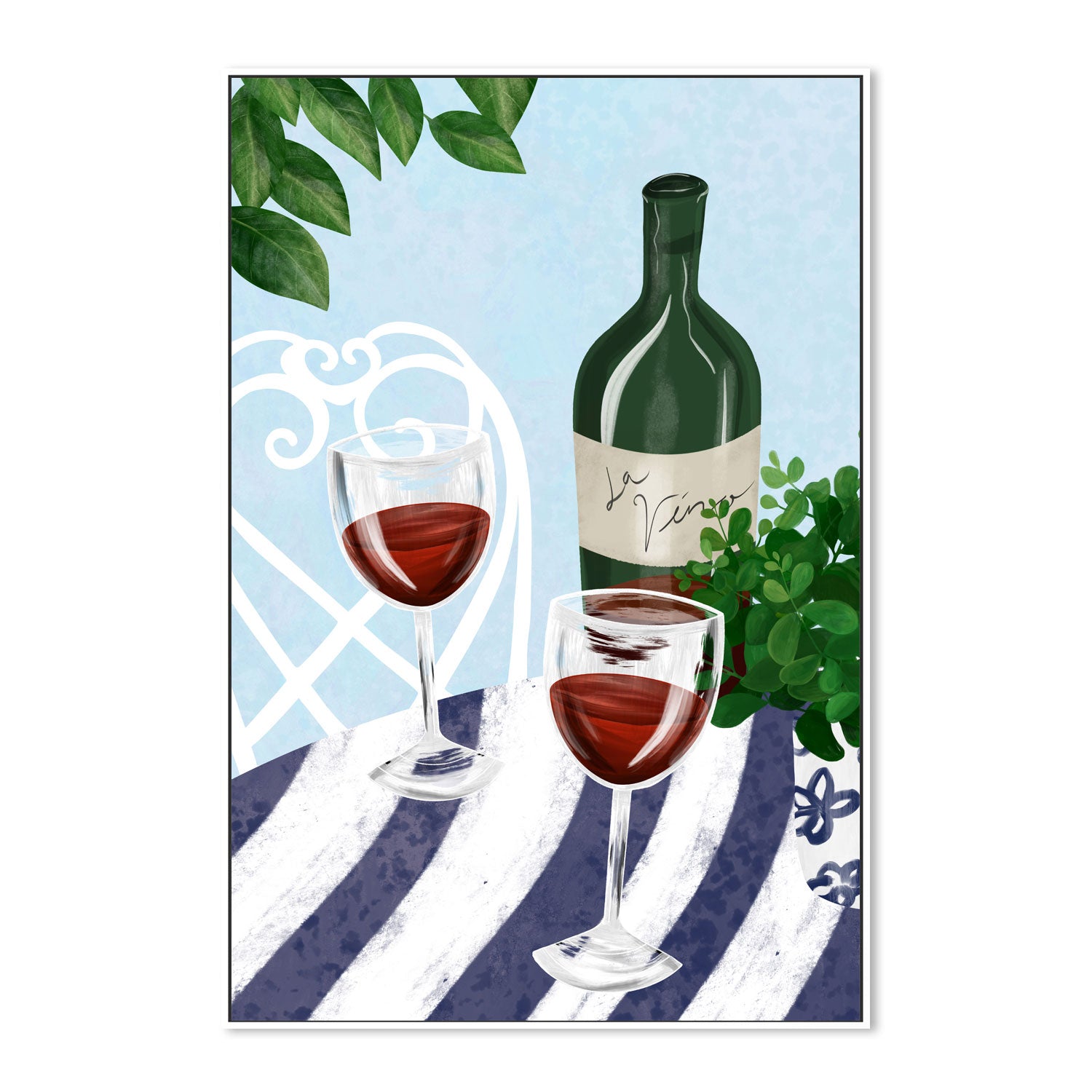 wall-art-print-canvas-poster-framed-Red Wine Under The Tree , By Emelie Maria-5