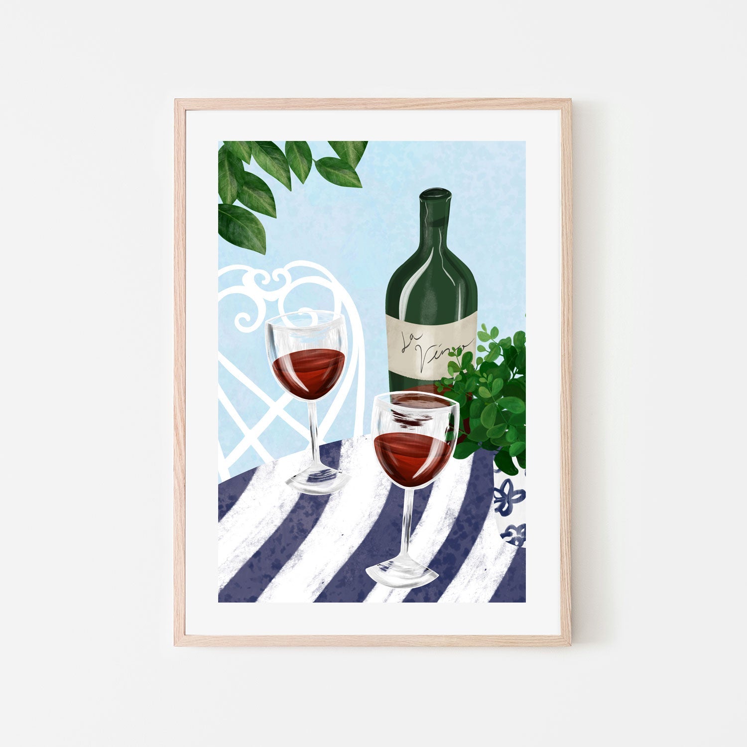 wall-art-print-canvas-poster-framed-Red Wine Under The Tree , By Emelie Maria-6