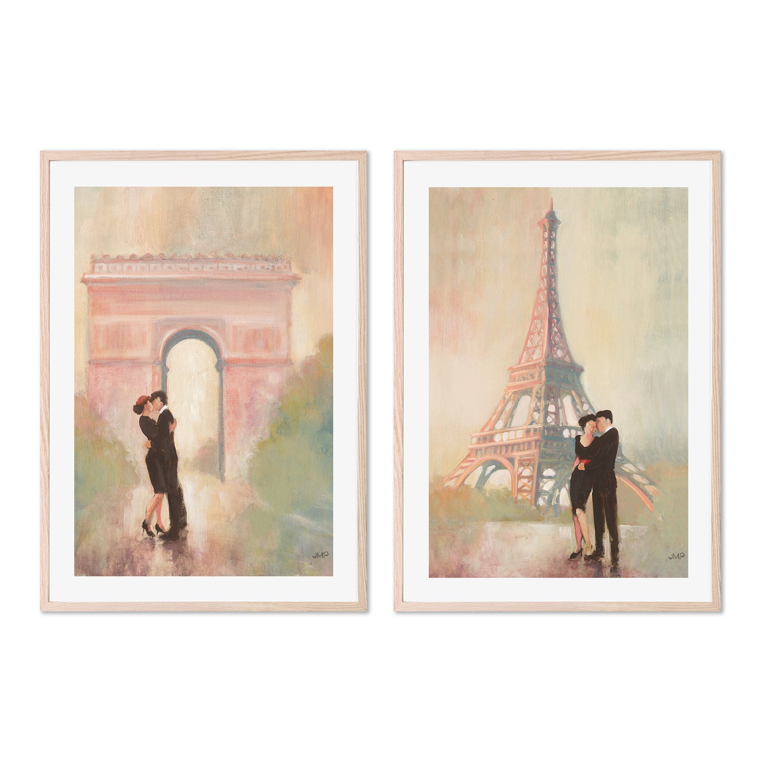 wall-art-print-canvas-poster-framed-Rendezvous, Set of 2-by-Julia Purinton-Gioia Wall Art