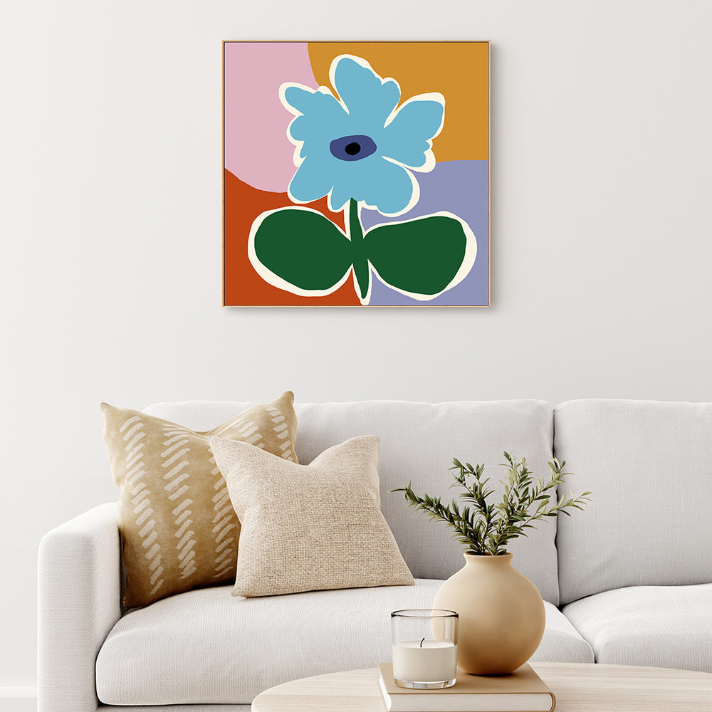wall-art-print-canvas-poster-framed-Retro Minimal Flower, Style C , By Miho Art Studio , By Miho Art Studio-7