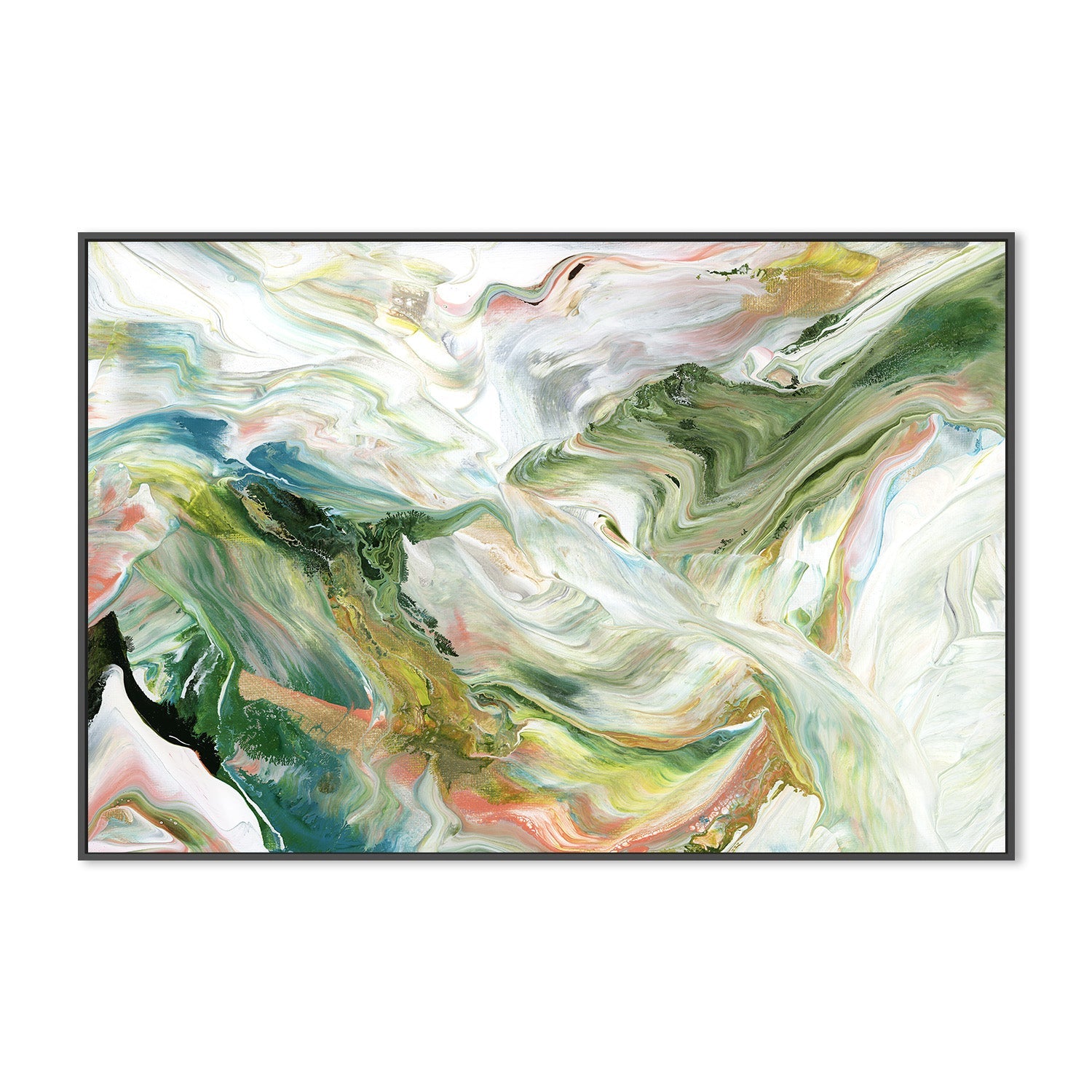 wall-art-print-canvas-poster-framed-Ribbon Flow, Style B-3