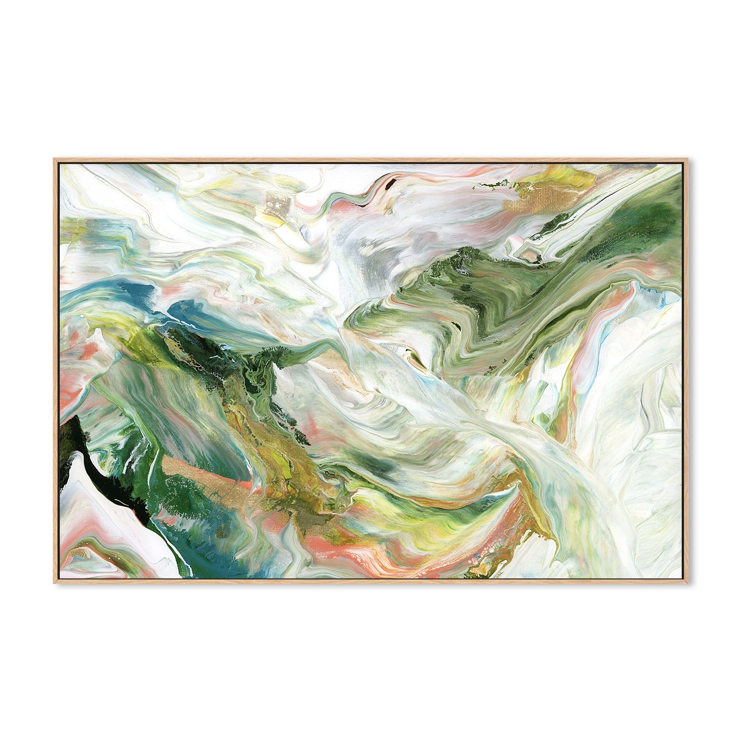 wall-art-print-canvas-poster-framed-Ribbon Flow, Style B-4
