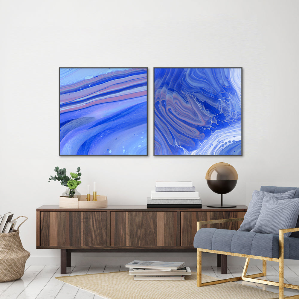 wall-art-print-canvas-poster-framed-Rise And Flow , Style A & B, Set Of 2 , By Cathy Anderson , By Cathy Anderson-2
