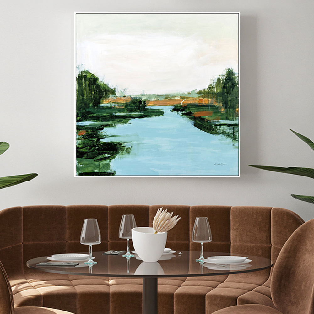 wall-art-print-canvas-poster-framed-River Flowing Through-by-Pamela Munger-Gioia Wall Art