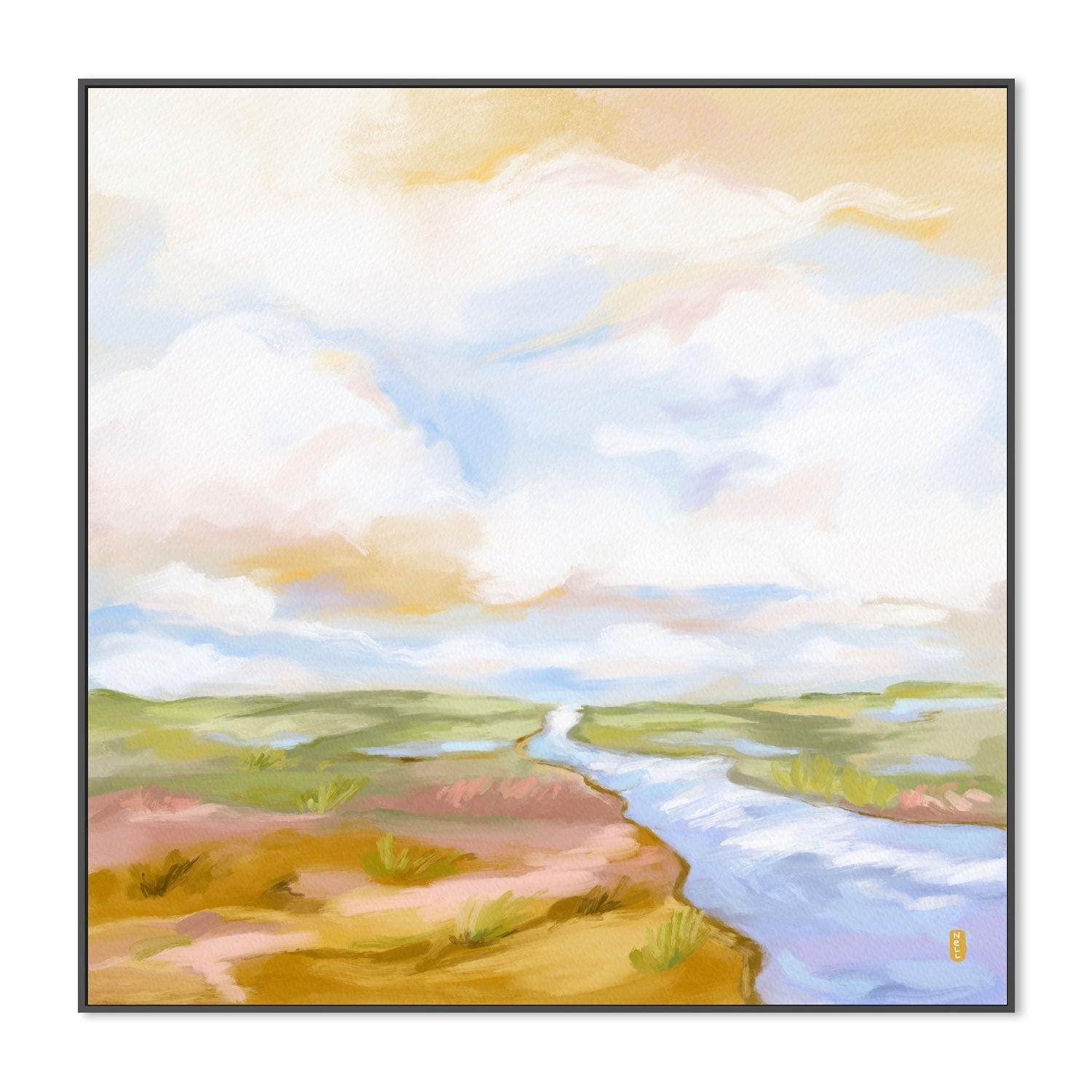 wall-art-print-canvas-poster-framed-River Of Dreams , By Lia Nell-GIOIA-WALL-ART