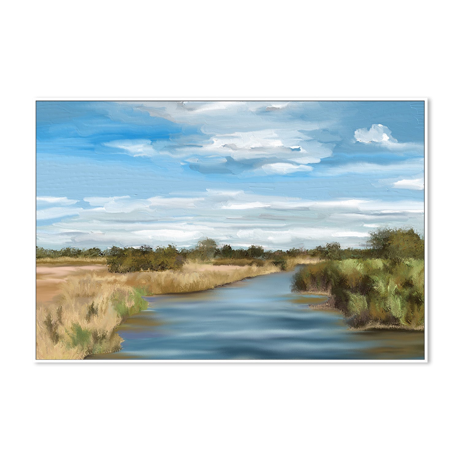 wall-art-print-canvas-poster-framed-River of Reeds, Botswana , By Jenna Alheit-5
