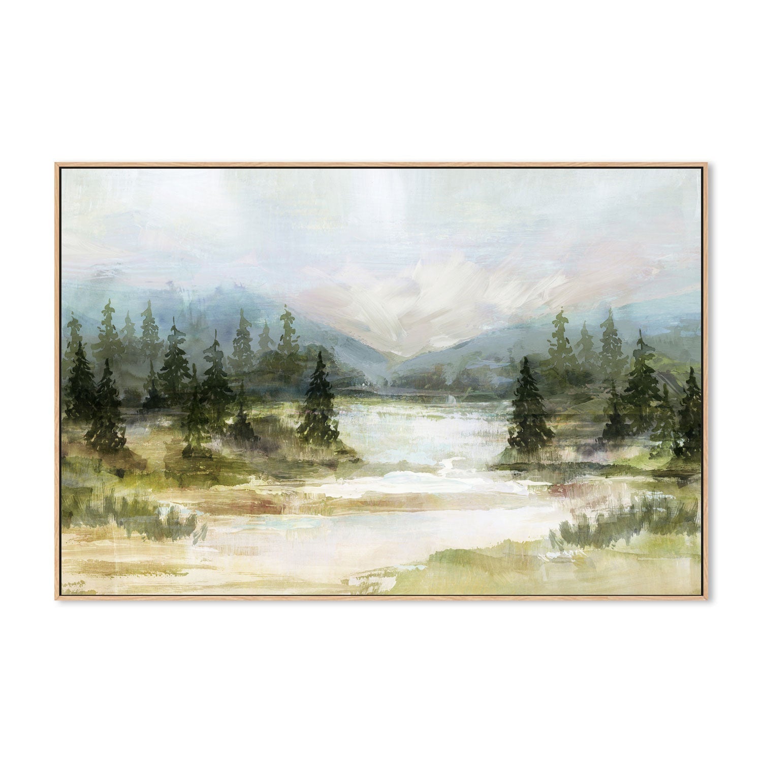 wall-art-print-canvas-poster-framed-River View, Style A , By Nina Blue-4